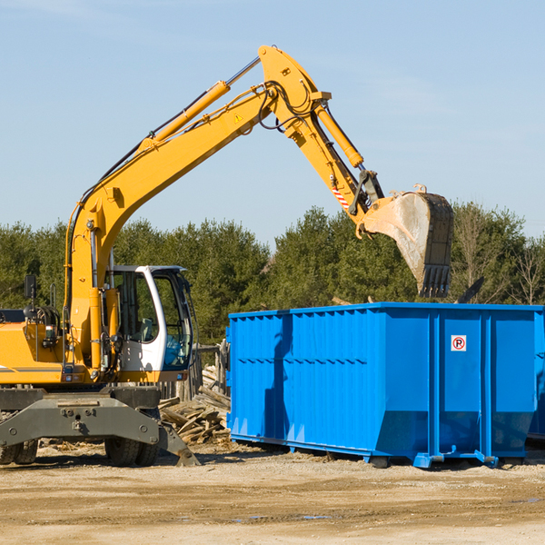 what size residential dumpster rentals are available in Burchard Nebraska